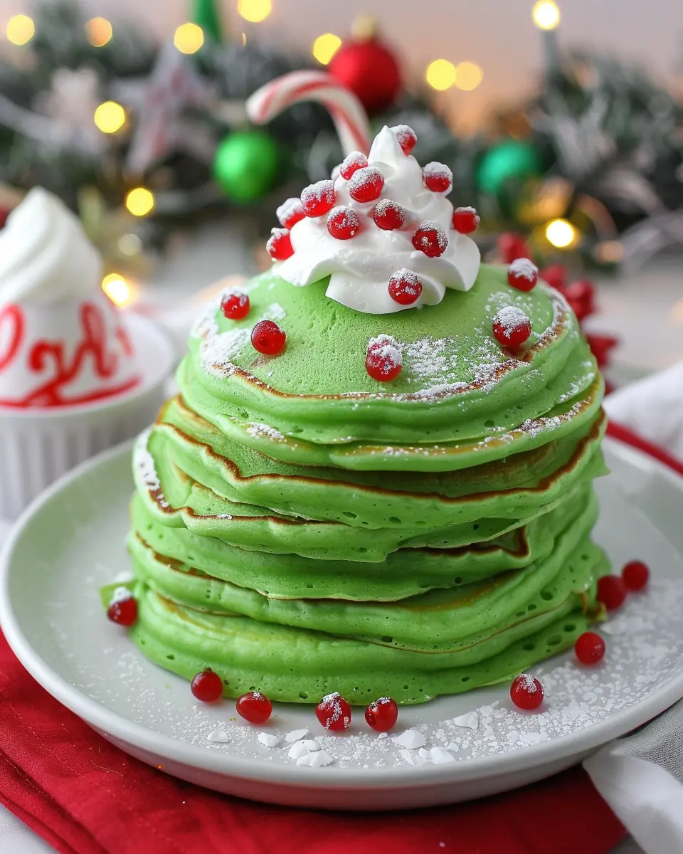 Grinch Pancakes
