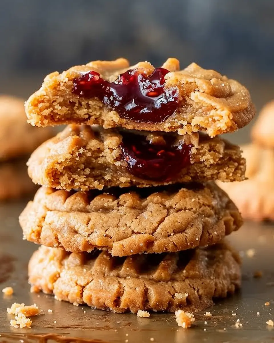 Peanut Butter and Jelly Cookies