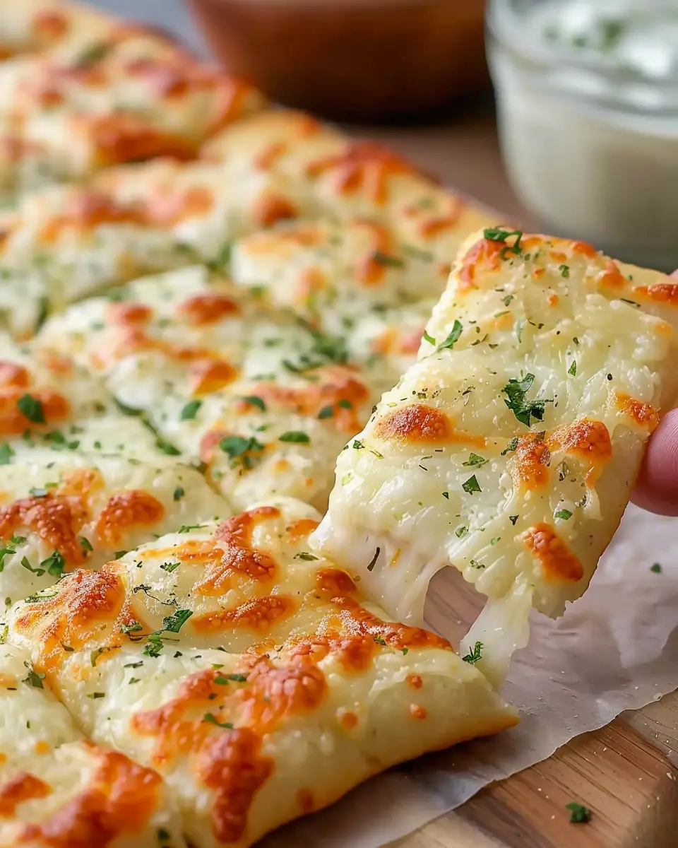 Homemade Cheesy Breadsticks Recipe