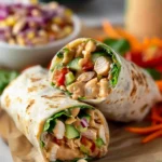 Thai Peanut Chicken Wraps