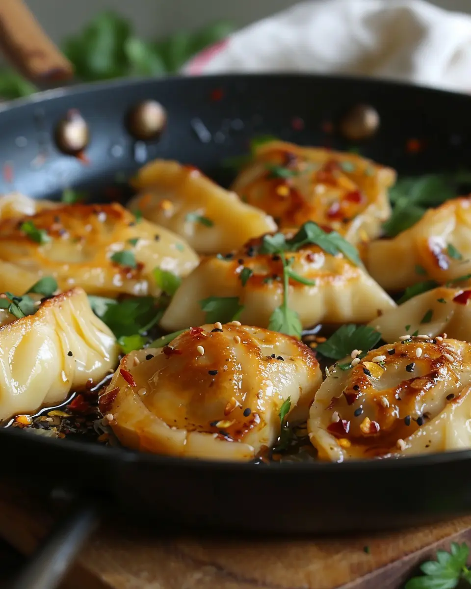 One Pan Dumpling Dinner