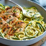 Zucchini Noodle Chicken Alfredo