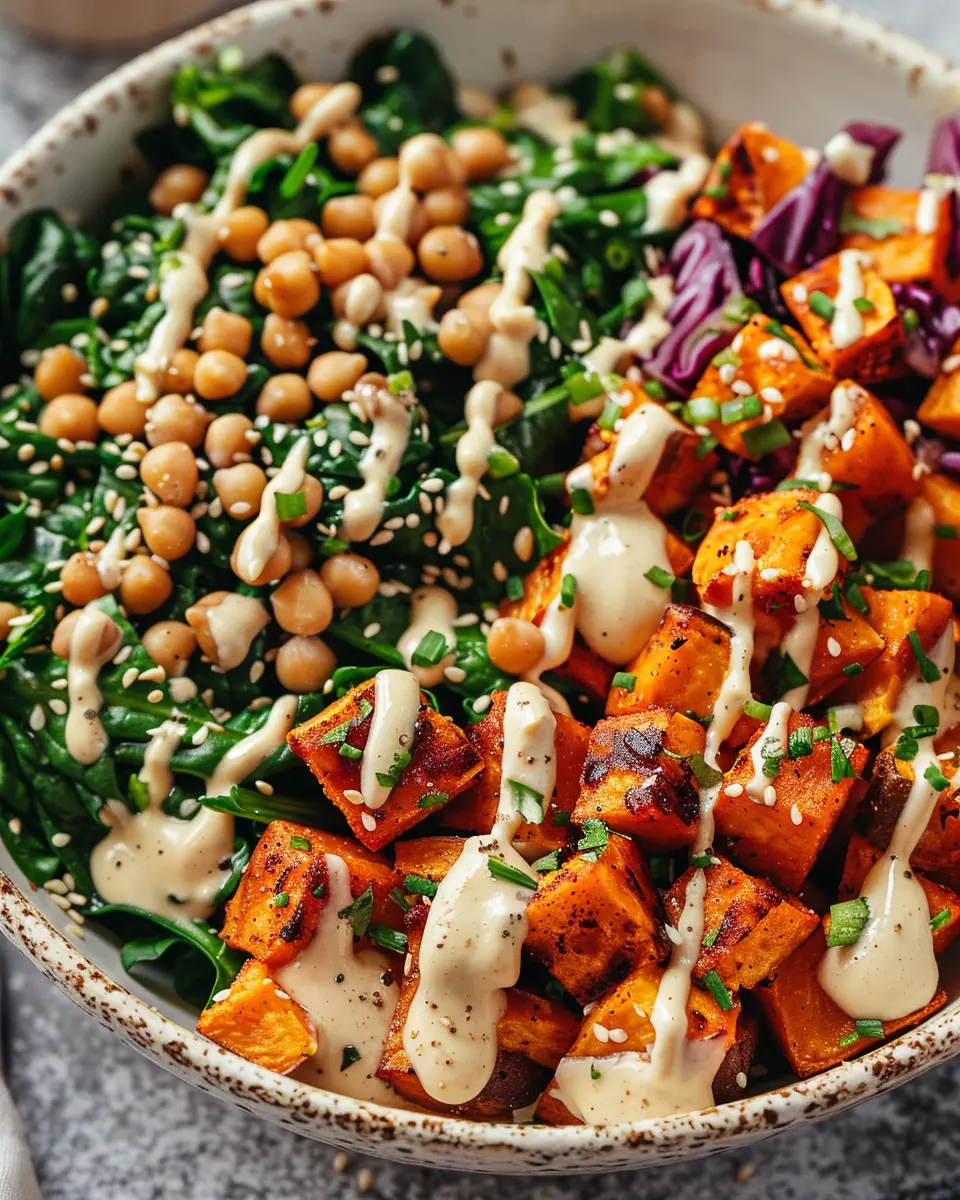 Sweet Potato Tahini Bowl: Easy, Flavorful Comfort Food Delight