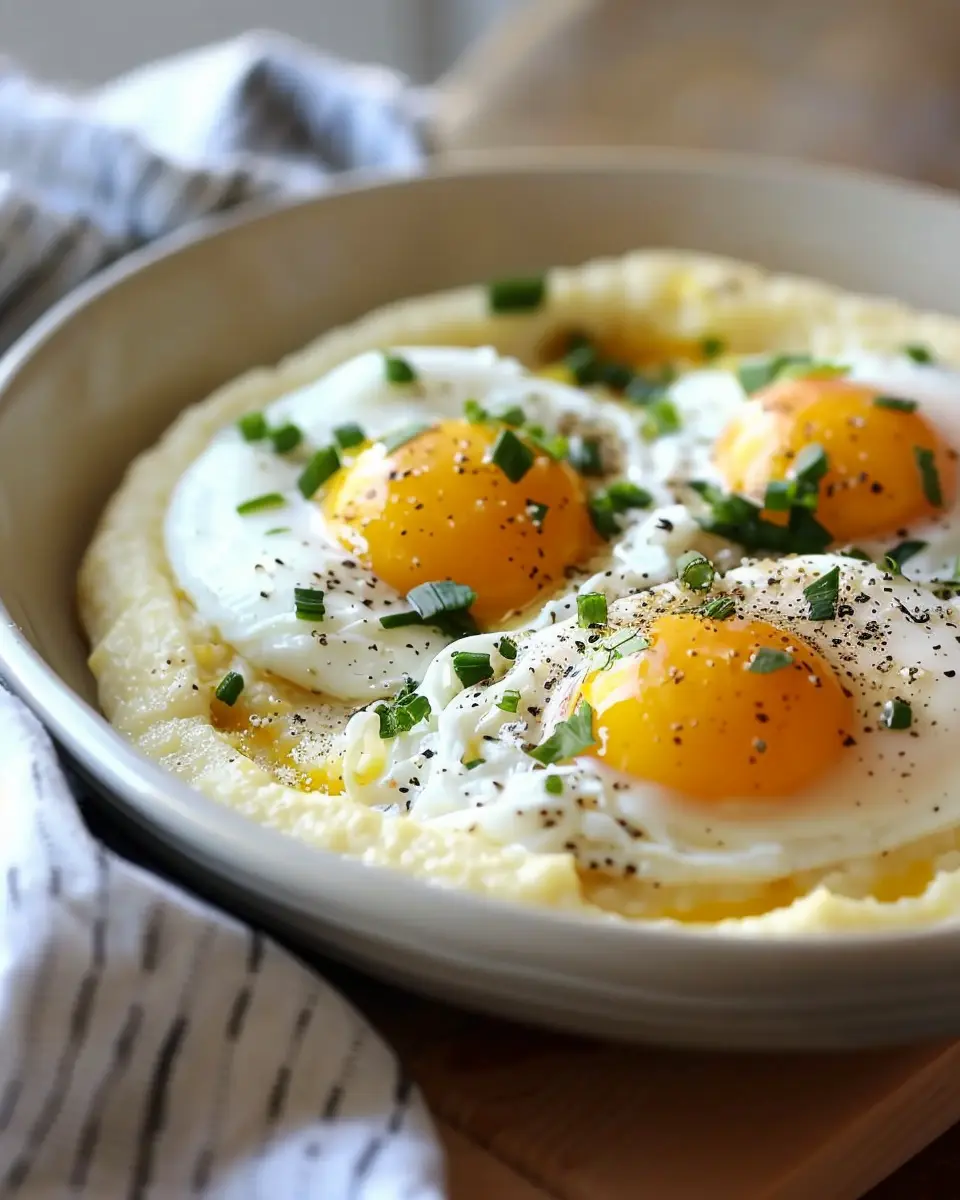 Creamy Polenta with Poached Eggs: A Cozy Comfort Dish