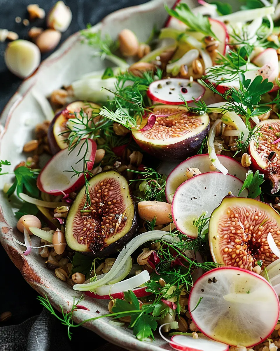Fig Fennel Grain Salad: Fresh Citrus Dressing Delight for You