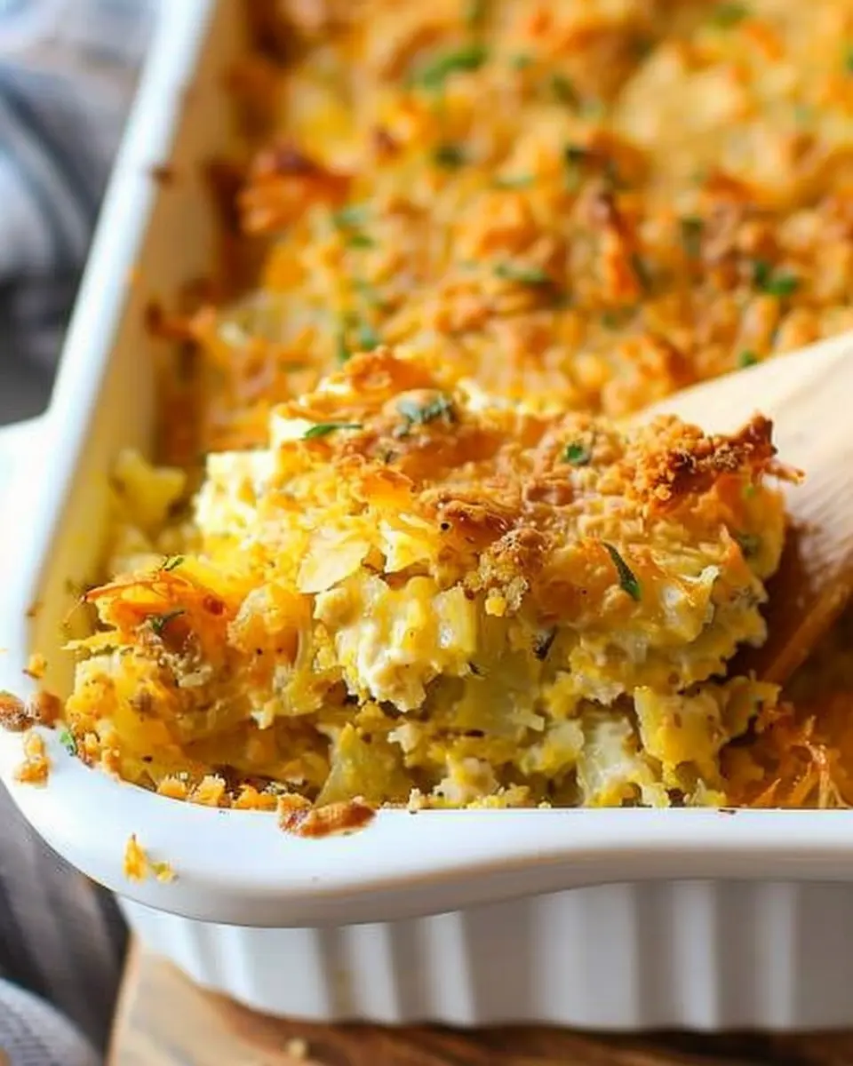 Hashbrown Casserole: Easy Turkey Bacon &amp; Chicken Ham Delight