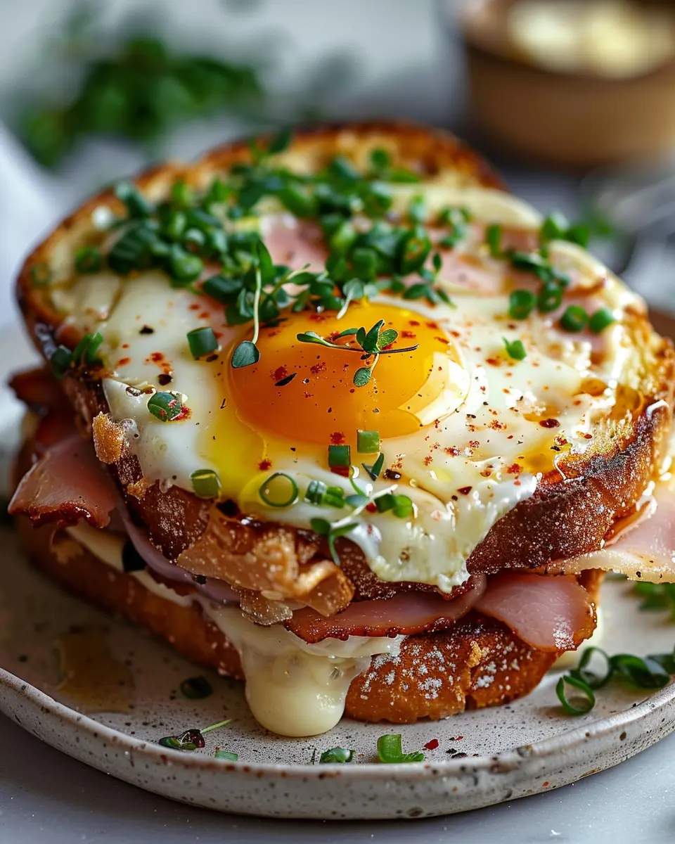 Gluten-Free Croque Madame: An Indulgent Twist with Turkey Bacon and Chicken Ham