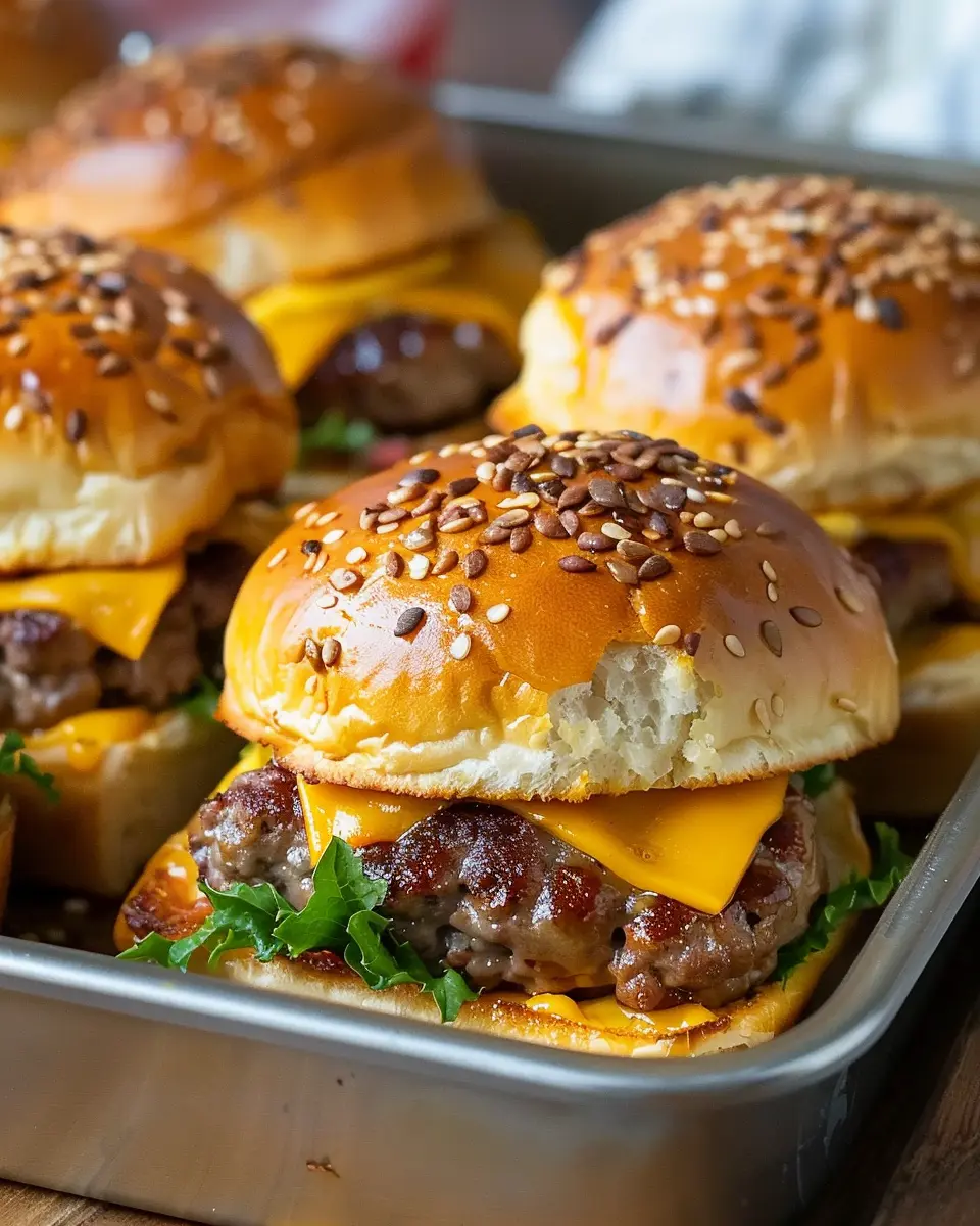 Kid-Friendly Cheeseburger Sliders with Turkey Bacon Delight