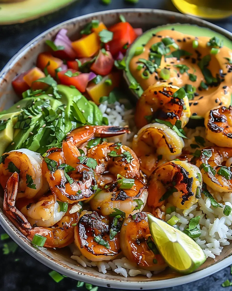 Mediterranean Shrimp Avocado Bowls: The Easy Healthy Delight