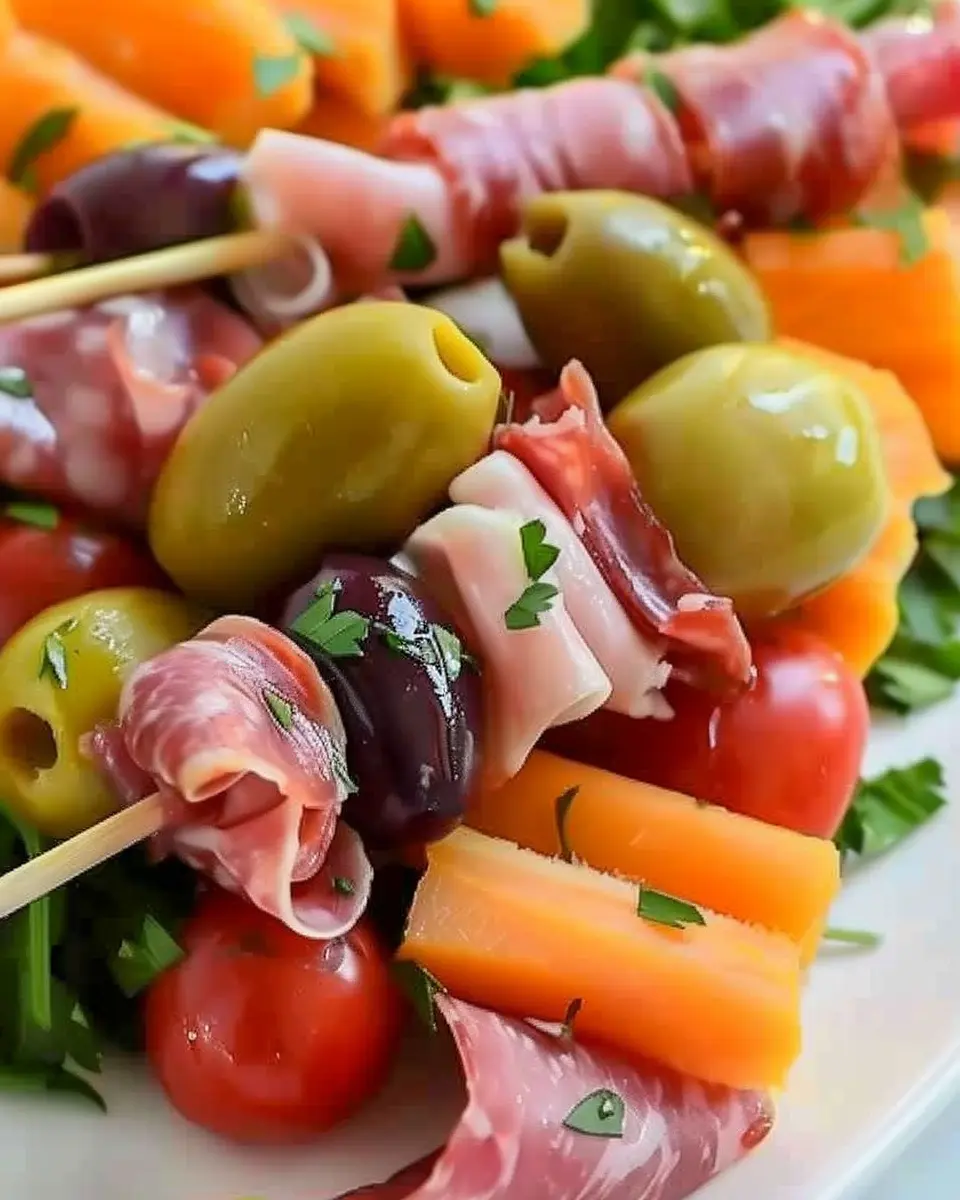 Charcuterie Skewers: Easy Turkey Bacon &amp; Chicken Ham Delights