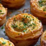 Cheesy Garlic Cruffin
