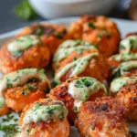Crispy Salmon Bites with Sauce