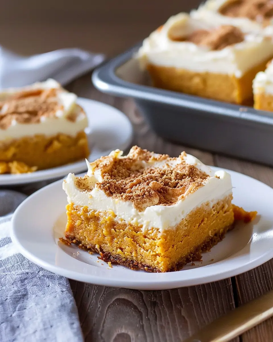 Pumpkin Bars with Cream Cheese Frosting: The Best Fall Treat