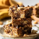 4 Ingredient Peanut Butter Banana Bars