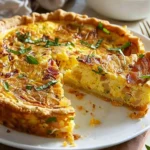 Hash Brown Crust Bacon and Cheddar Quiche