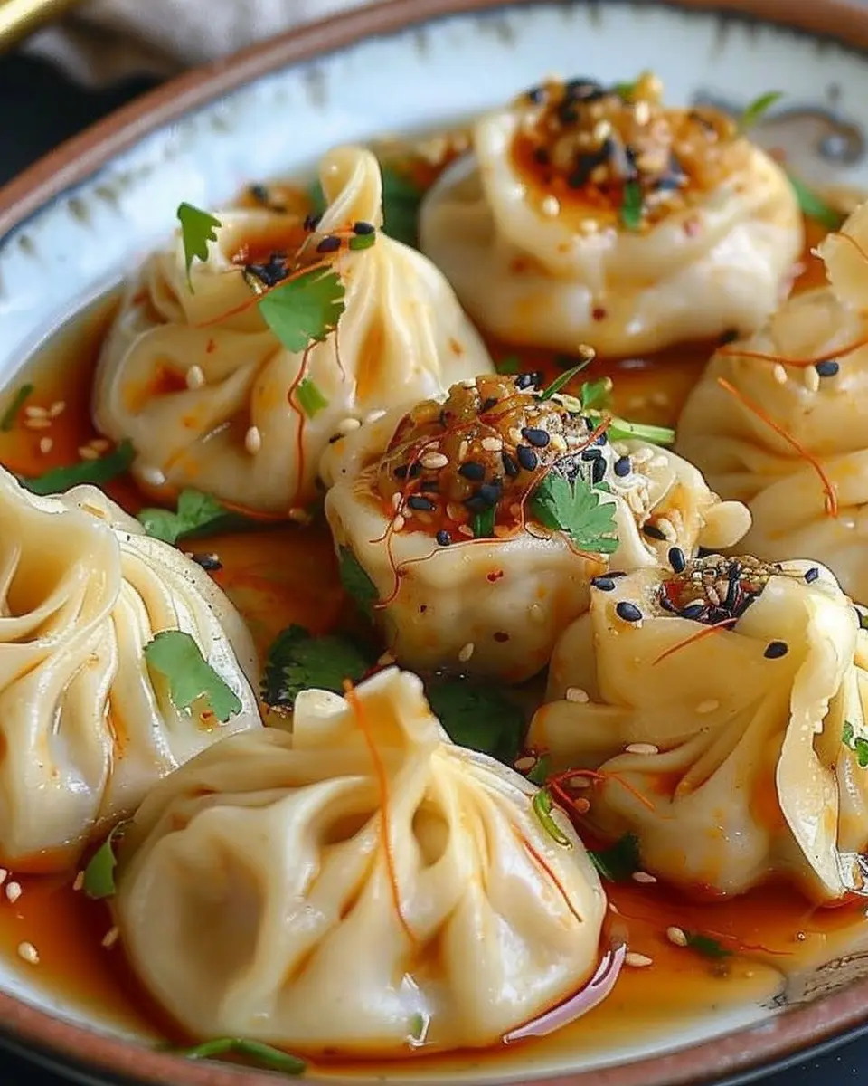 Chicken &amp; Prawn Dumplings: The Best with Chili Tahini Sauce