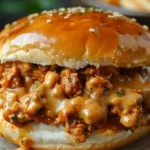 Cajun Chicken Sloppy Joes with Creamy Cheese Sauce