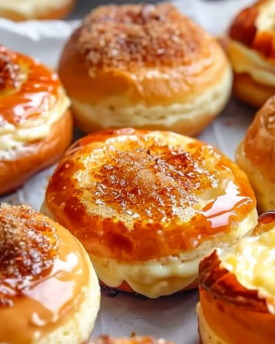 Baked Crème Brûlée Donuts