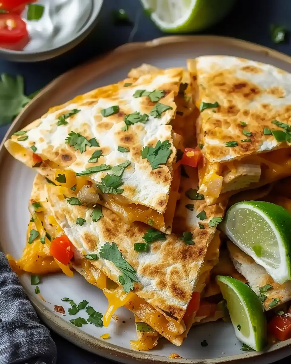 Simple Chicken Quesadillas