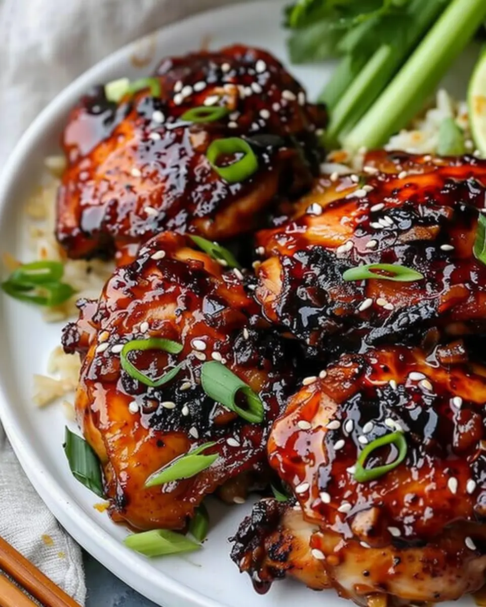 Air Fryer Asian-Glazed Boneless Chicken Thighs: Juicy and Easy Delight