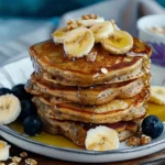 Healthy Banana Oatmeal Pancakes