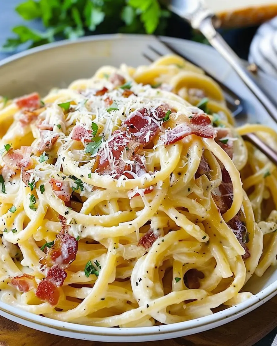 Creamy Turkey Bacon Carbonara Pasta: Indulgent Comfort Made Easy