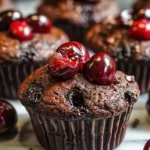How to Make Double Chocolate Cherry Muffins