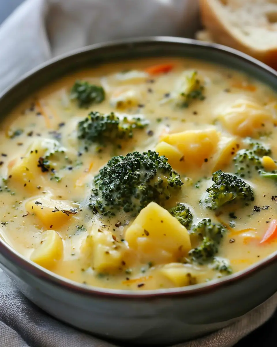 Crockpot Potato Broccoli Cheddar Soup: Easy Comfort Food Delight