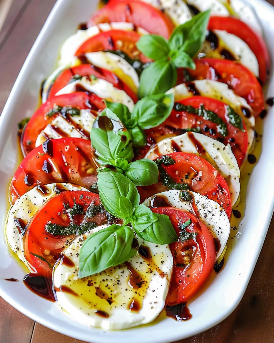 Classic Caprese Salad Delight: Fresh, Easy, and Flavorful!