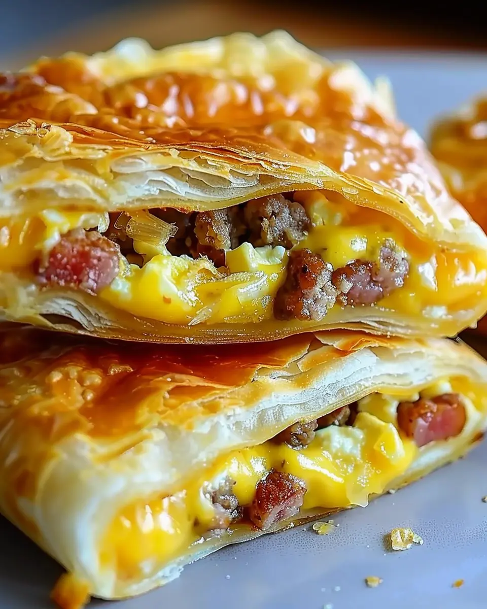 Irresistible Homemade Breakfast Hot Pockets with Turkey Bacon Delight