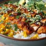 Street Corn Chicken Rice Bowl