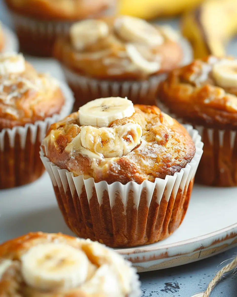 Banana Cream Cheese Muffins