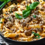High Protein Creamy Beef Pasta for Busy Weeknight Wins