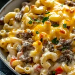 High-Protein Creamy Philly Cheesesteak Mac & Cheese Bliss