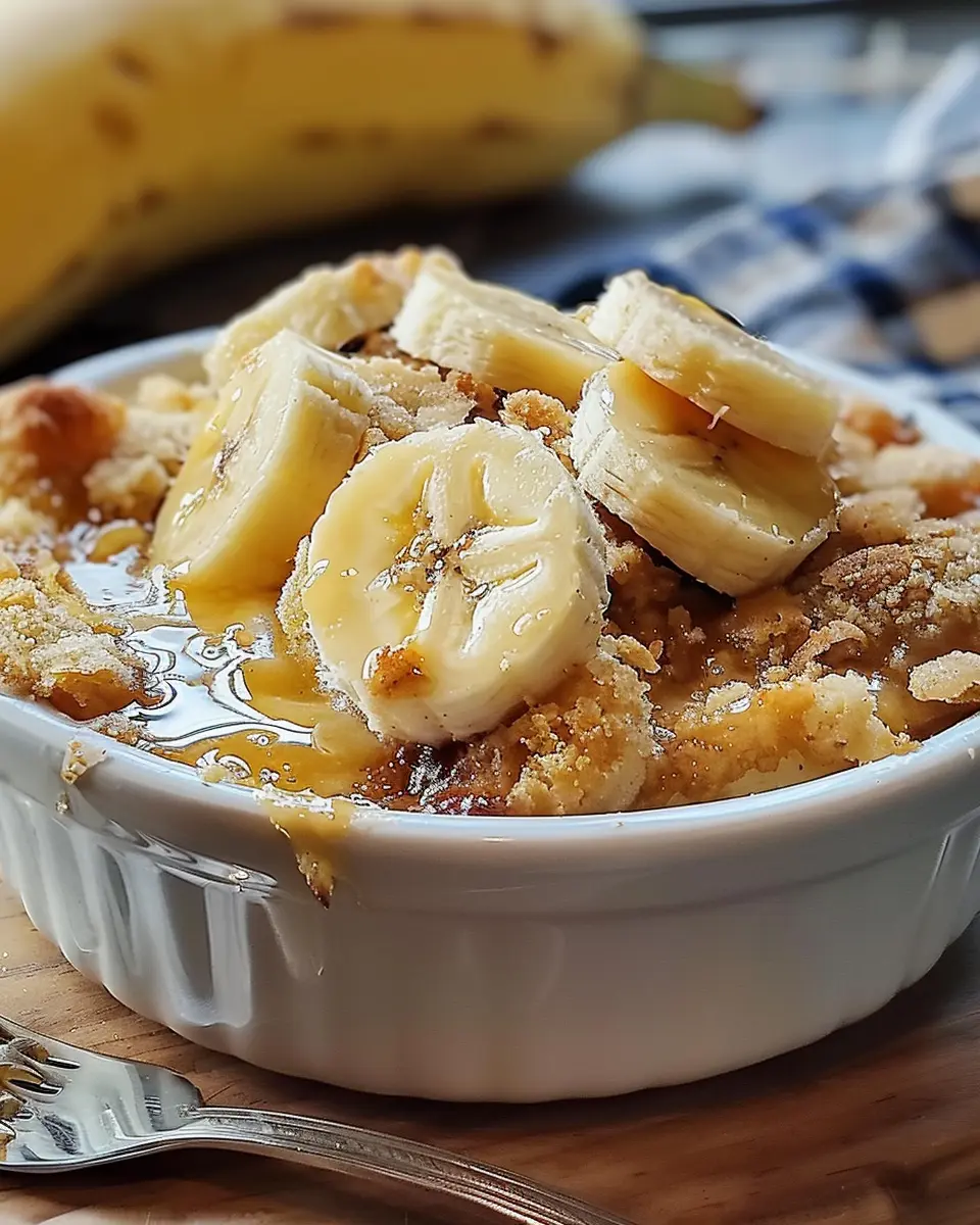 Southern Banana Cobbler Delight-Easy Dessert Recipe