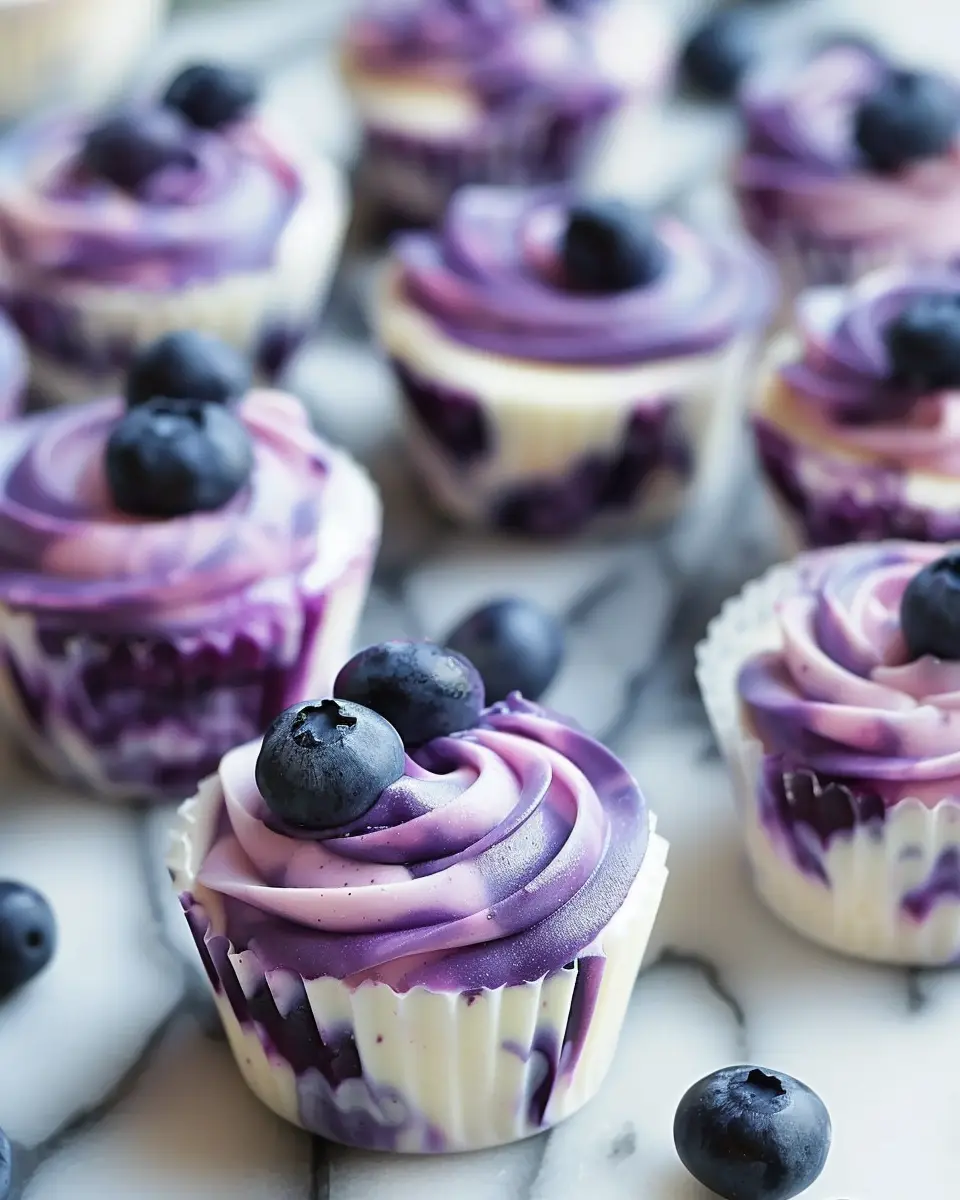 Blueberry Swirl Yogurt Bites: Easy Frozen Treats for Everyone