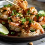 Crispy Rice with Spicy Shrimp Salad