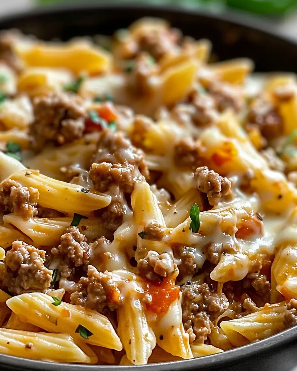 Creamy Rotel Pasta with Ground Beef for Easy Cozy Dinners
