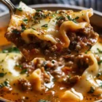 Mouthwatering One Pot Lasagna Soup