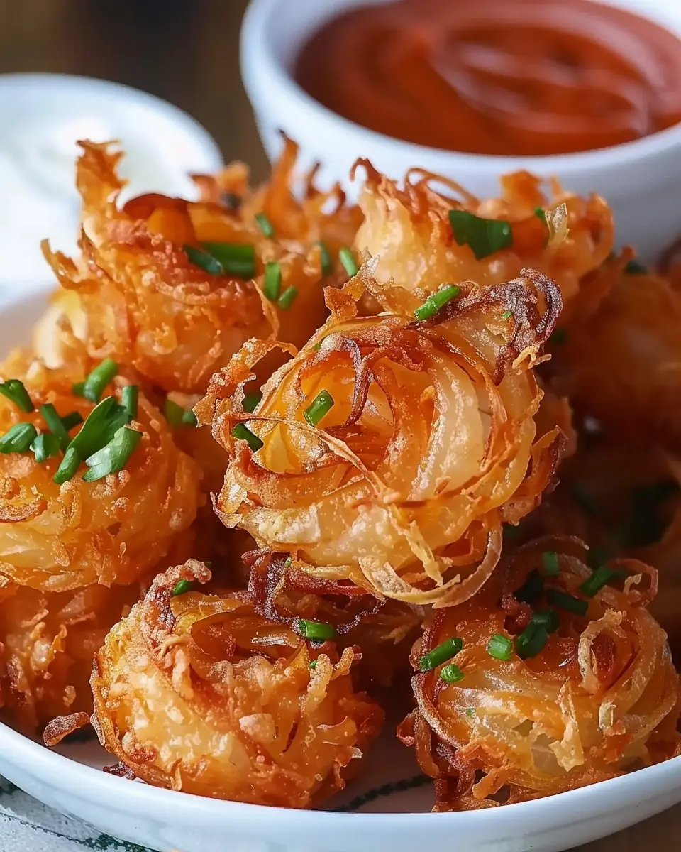 Air Fryer Crispy Mini Blooming Onions for Guilt-Free Snacking