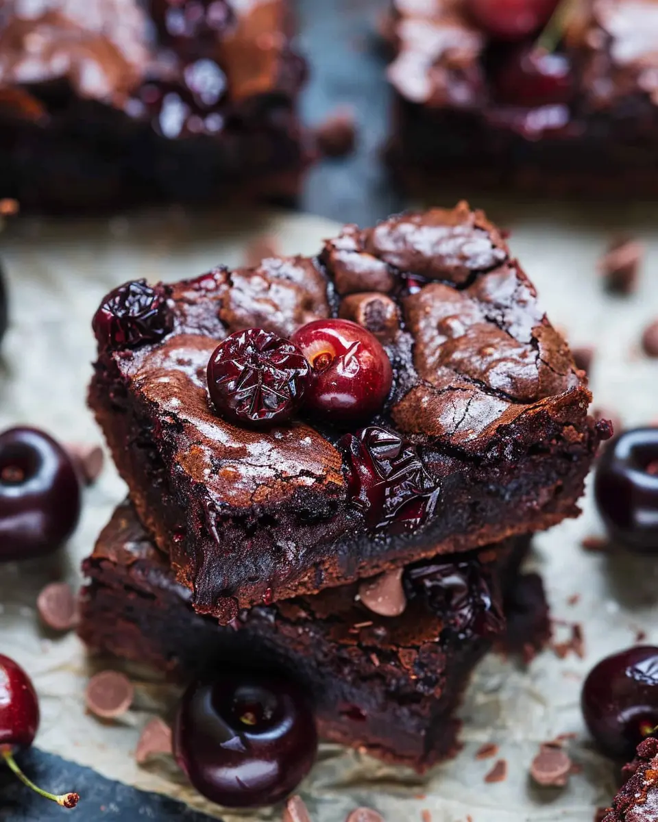Roasted Chocolate Cherry Brownies: The Best Indulgent Treat
