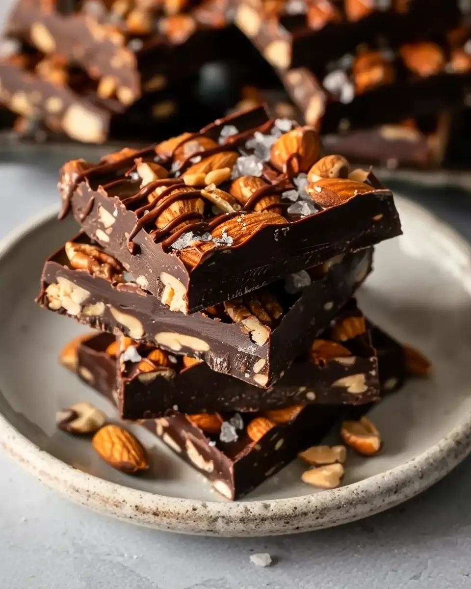 Dark Chocolate and Sea Salt Nut Bars