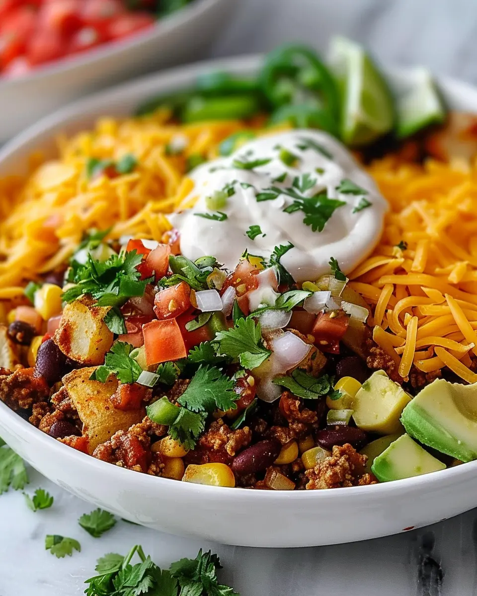 Loaded Potato Taco Bowl: The Best Indulgent Dinner You’ll Love