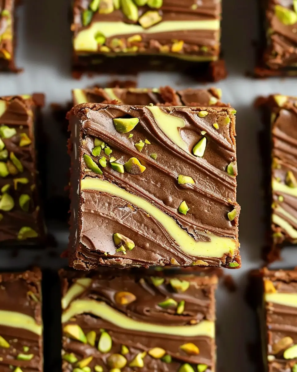 Pistachio Chocolate Brownies: Indulgent Dubai-Inspired Treats
