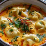 Quick Coconut Curry Soup with Dumplings