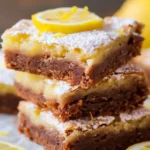 Easy Lemon Brownies Recipe