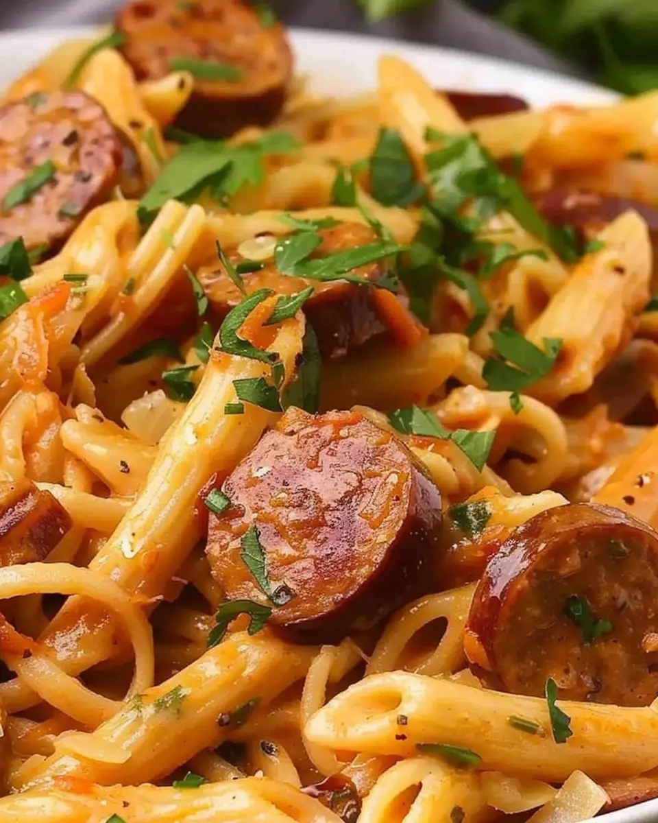 One Pot Creamy Cajun Sausage Pasta: Easy 30-Minute Delight