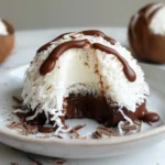 Coconut Dome with Chocolate Spread