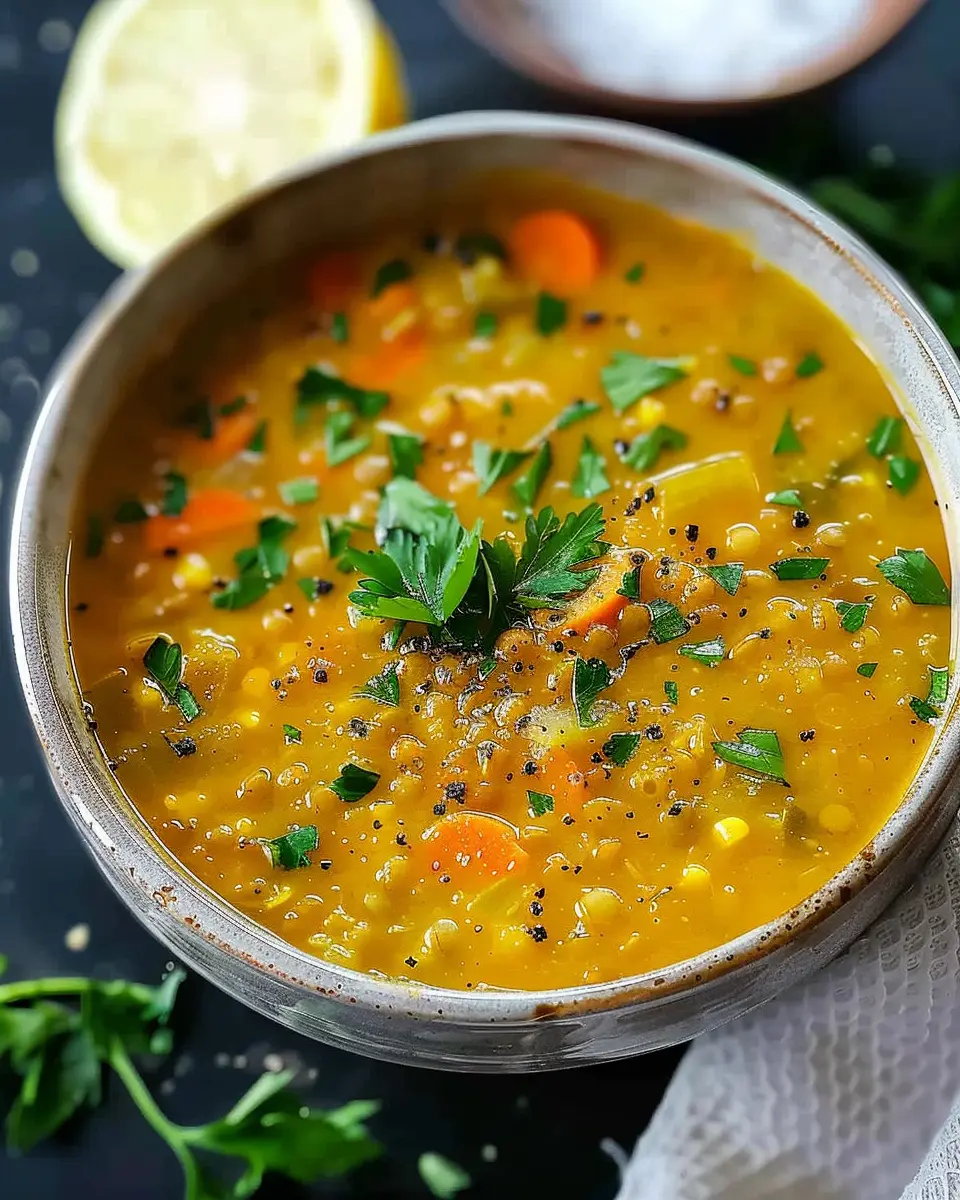 Zesty Nourishment in a Bowl: Best Lemon Lentil Soup Recipe