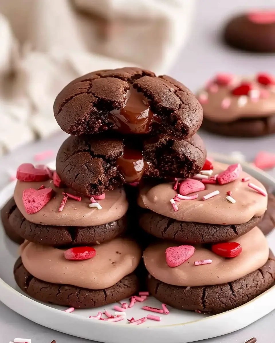 Valentine Ganache Cookies